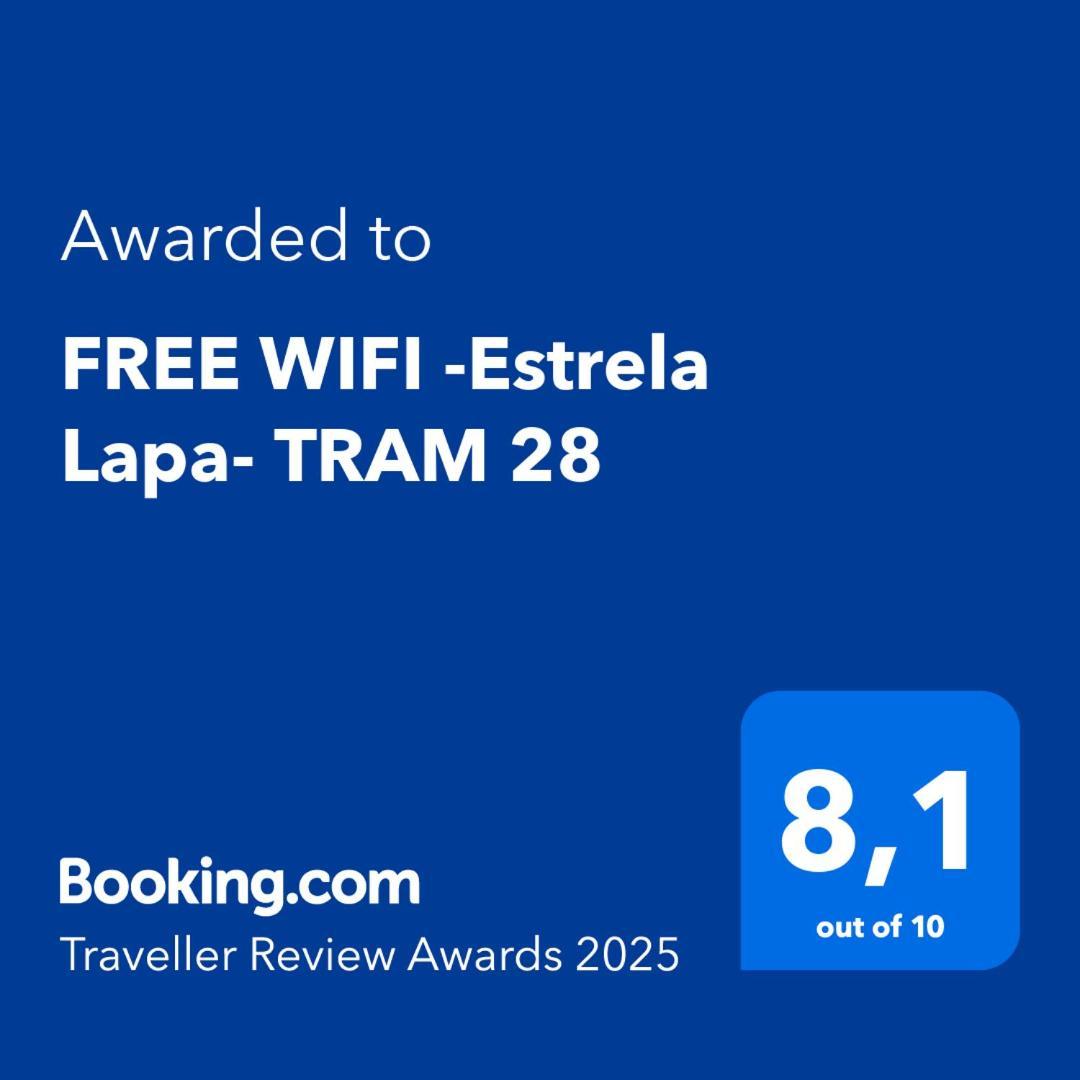 Free Wifi -Estrela Lapa- Tram 28 Leilighet Lisboa Eksteriør bilde